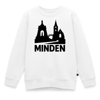 Minden Westphalie Silhouette - Sweat Premium enfant bio - blanc - Devant - AI Model Kid Male (0cm)