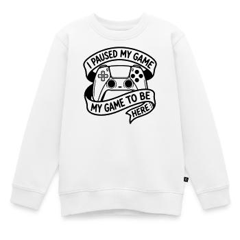 Jeux vidéo - Sweat Premium enfant bio - blanc - Devant - AI Model Kid Male (0cm)