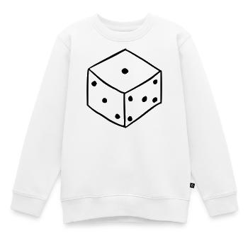 Cubes - Sweat Premium enfant bio - blanc - Devant - AI Model Kid Male (0cm)