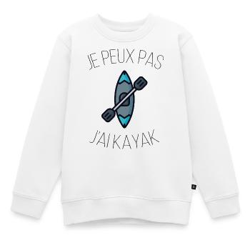 Ich kann nicht Kajak fahren - Kinder Premium Organic Sweatshirt - Weiß - Vorne - AI Model Kid Male (0cm)