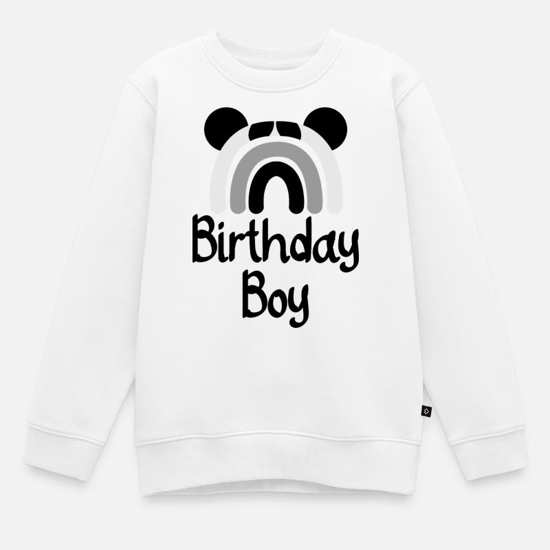 Gedämpfter Bogen Regenbogen - Kinder Premium Organic Sweatshirt - Weiß