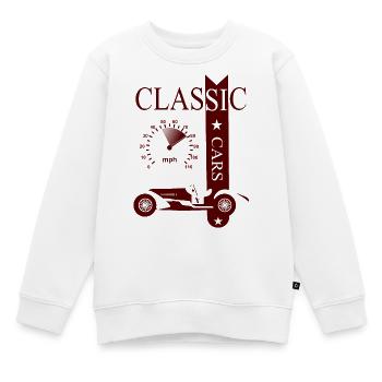 Vintage Classic Car - Kinder Premium Organic Sweatshirt - Weiß - Vorne - AI Model Kid Male (0cm)