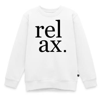 Relax Design - Kinder Premium Organic Sweatshirt - Weiß - Vorne - AI Model Kid Male (0cm)