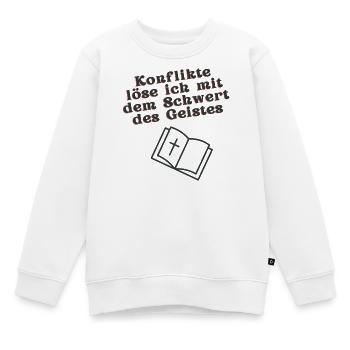 Schwert des Geistes - Kinder Premium Organic Sweatshirt - Weiß - Vorne - AI Model Kid Male (0cm)