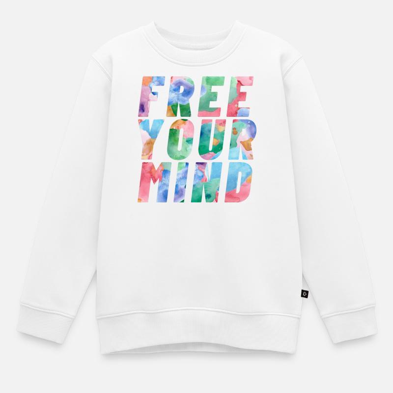 Libérez votre - Sweat Premium enfant bio - blanc