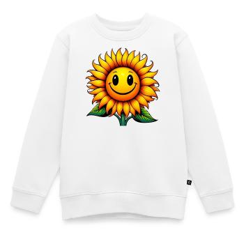 Tournesol - Sweat Premium enfant bio - blanc - Devant - AI Model Kid Male (0cm)