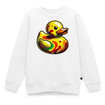 Ente Ente Ente Ente Ente - Kinder Premium Organic Sweatshirt - Weiß - Vorne - AI Model Kid Male (0cm)