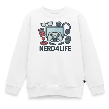 Gaming und Nerd Lifestyle Design - Kinder Premium Organic Sweatshirt - Weiß - Vorne - AI Model Kid Male (0cm)