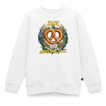 Zack Aufgebrezelt Ersatzdirndl Dirndlersatz Fest - Kinder Premium Organic Sweatshirt - Weiß - Vorne - AI Model Kid Male (0cm)