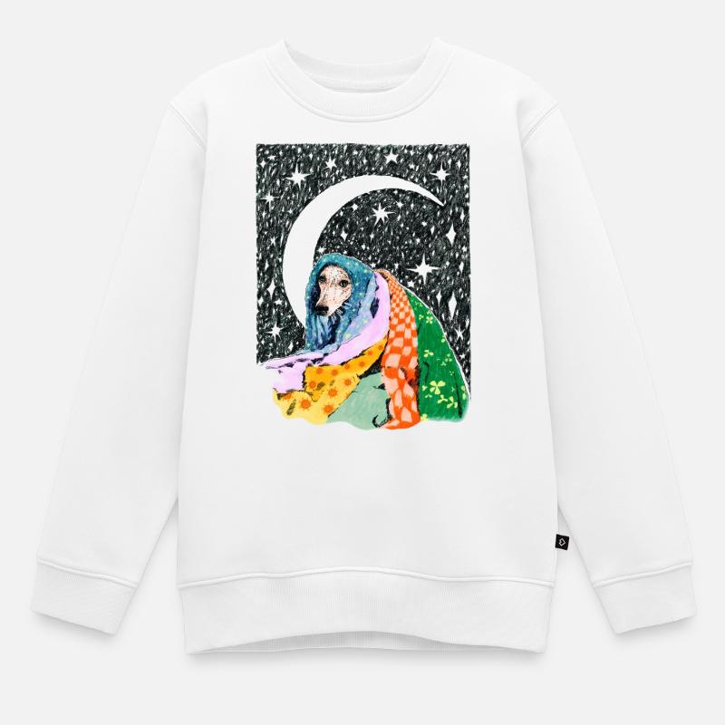 SOMNUS - Kinder Premium Organic Sweatshirt - Weiß