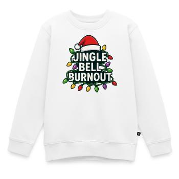 Clochettes, Burnout, Noël, Humbu subtil - Sweat Premium enfant bio - blanc - Devant - AI Model Kid Male (0cm)