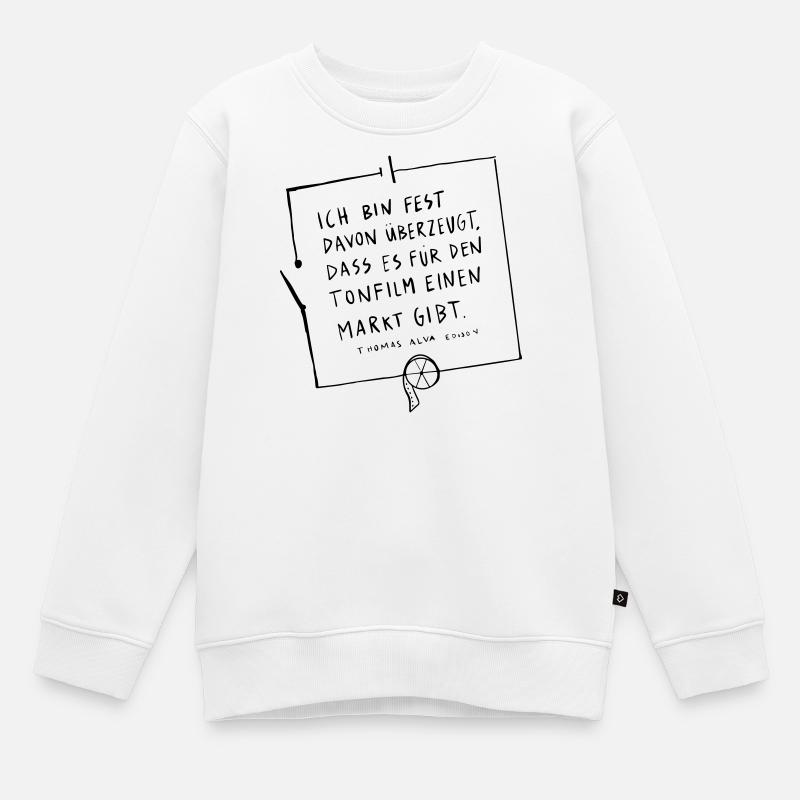 Thomas Edison Schaltkreis - Kinder Premium Organic Sweatshirt - Weiß