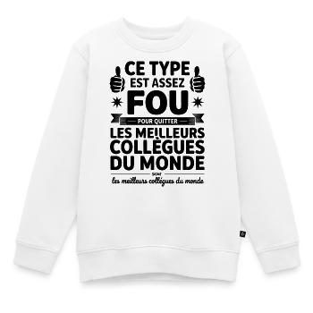 Weggang Kollege Neuer Arbeitsplatz Ruhestand - Kinder Premium Organic Sweatshirt - Weiß - Vorne - AI Model Kid Male (0cm)
