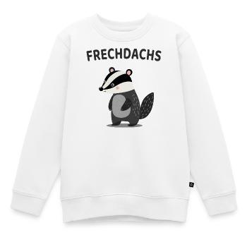Frechdachs Lustiger Dachs Spruch - Kinder Premium Organic Sweatshirt - Weiß - Vorne - AI Model Kid Male (0cm)