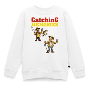 Erinnerungen fangen - Kinder Premium Organic Sweatshirt - Weiß - Vorne - AI Model Kid Male (0cm)