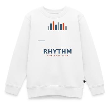 rhythm_design - Kinder Premium Organic Sweatshirt - Weiß - Vorne - AI Model Kid Male (0cm)