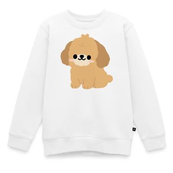 maltipoo - Kinder Premium Organic Sweatshirt - Weiß - Vorne - AI Model Kid Male (0cm)