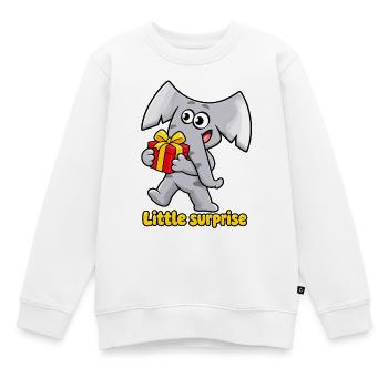 Kleine Überraschung Charlie, der Elefant - Kinder Premium Organic Sweatshirt - Weiß - Vorne - AI Model Kid Male (0cm)