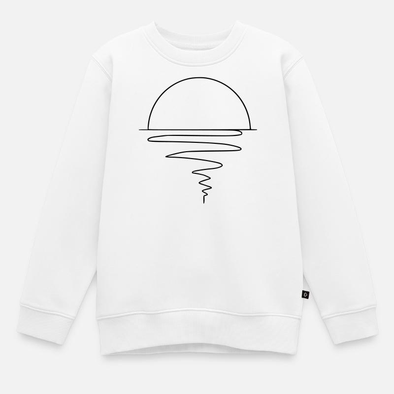 Sunset - Kinder Premium Organic Sweatshirt - Weiß
