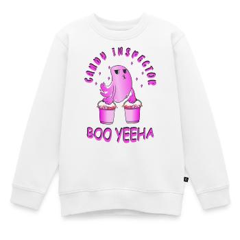 Candy Inspector - Kids Premium Organic Sweatshirt - white - Front - AI Model Kid Male (0cm)