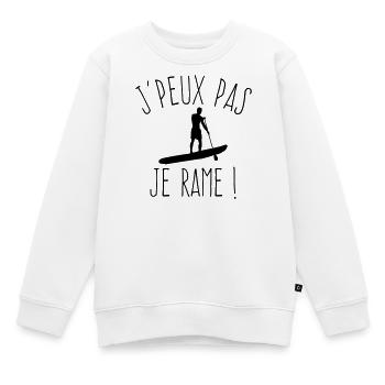 J'peux pas je rame  - Sweat Premium enfant bio - blanc - Devant - AI Model Kid Male (0cm)
