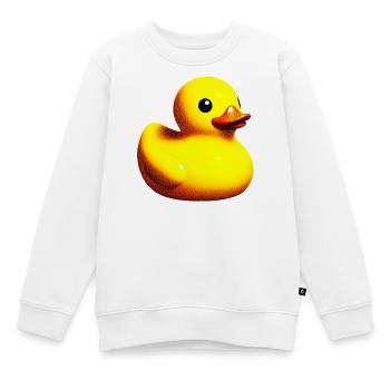 Ente Ente Ente Ente Ente - Kinder Premium Organic Sweatshirt - Weiß - Vorne - AI Model Kid Male (0cm)
