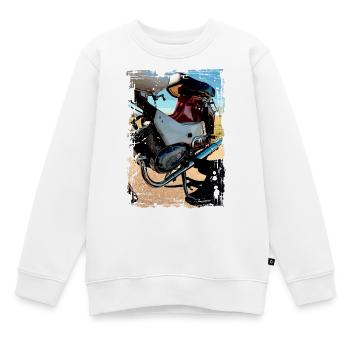 Star - Kinder Premium Organic Sweatshirt - Weiß - Vorne - AI Model Kid Male (0cm)