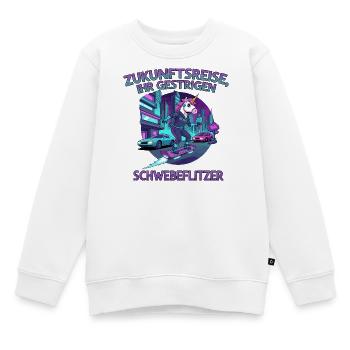 Zukunftseinhorn - Kinder Premium Organic Sweatshirt - Weiß - Vorne - AI Model Kid Male (0cm)