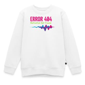 Erreur 404 Motivation non trouvée - Sweat Premium enfant bio - blanc - Devant - AI Model Kid Male (0cm)
