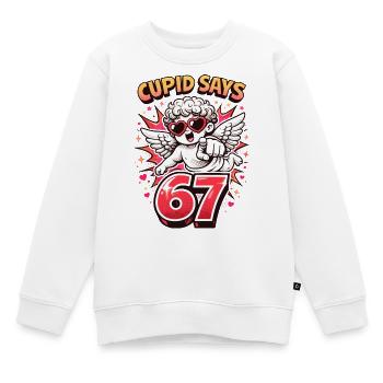 Cupid Days 67 Liebe Valentinstag Geschenk Süß - Kinder Premium Organic Sweatshirt - Weiß - Vorne - AI Model Kid Male (0cm)