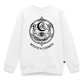mystica cosmos - Sweat Premium enfant bio - blanc - Devant - AI Model Kid Male (0cm)