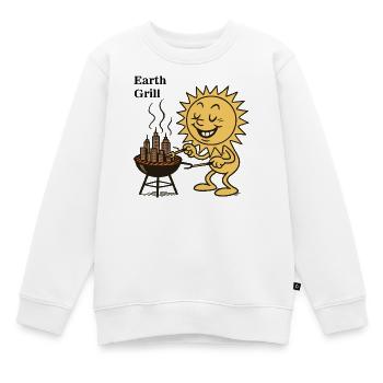 Sun Urban Barbecue - Kinder Premium Organic Sweatshirt - Weiß - Vorne - AI Model Kid Male (0cm)