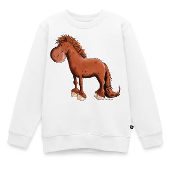 Da ist der Isländer - Kinder Premium Organic Sweatshirt - Weiß - Vorne - AI Model Kid Male (0cm)