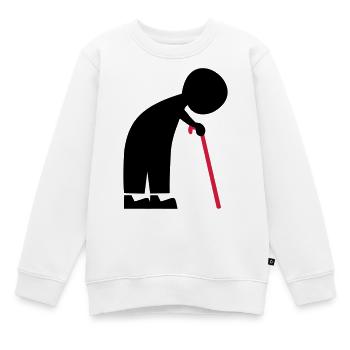 grand-père - Sweat Premium enfant bio - blanc - Devant - AI Model Kid Male (0cm)