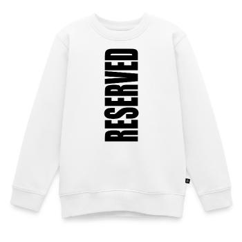 Reserved - Kinder Premium Organic Sweatshirt - Weiß - Vorne - AI Model Kid Male (0cm)