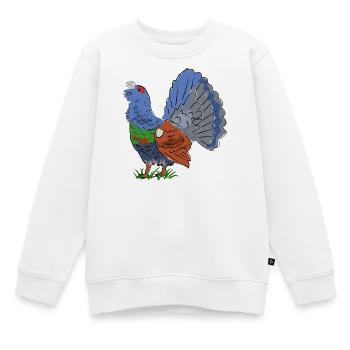 Fabelhafter Auerhahn in Farbenpracht - Kinder Premium Organic Sweatshirt - Weiß - Vorne - AI Model Kid Male (0cm)