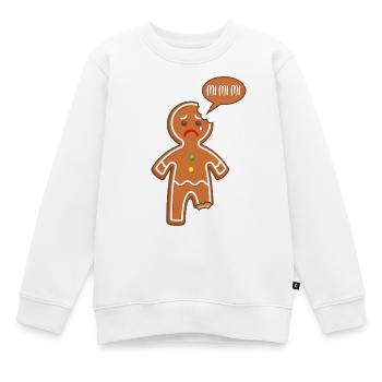 Bonhomme en pain d'épice Mimimi Mi Mi Mi Paroles drôles - Sweat Premium enfant bio - blanc - Devant - AI Model Kid Male (0cm)