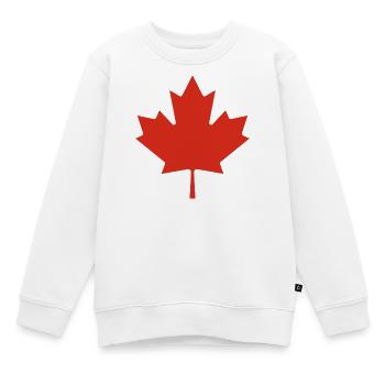 Show off your colors – Canada - Kids Premium Organic Sweatshirt - white - Front - AI Model Kid Male (0cm)