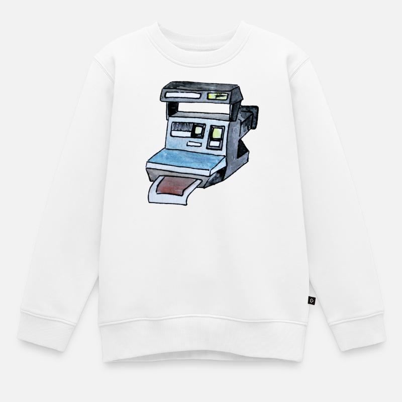 Caméra - Sweat Premium enfant bio - blanc