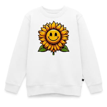 Tournesol - Sweat Premium enfant bio - blanc - Devant - AI Model Kid Male (0cm)