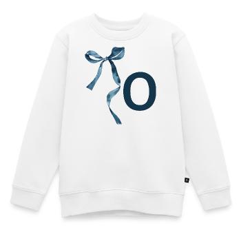 Monogramm oder Geschenkidee - Kinder Premium Organic Sweatshirt - Weiß - Vorne - AI Model Kid Male (0cm)