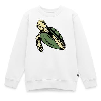 Tortue Tortues - Sweat Premium enfant bio - blanc - Devant - AI Model Kid Male (0cm)
