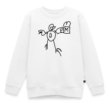 Canard avec menu de restauration rapide - Sweat Premium enfant bio - blanc - Devant - AI Model Kid Male (0cm)