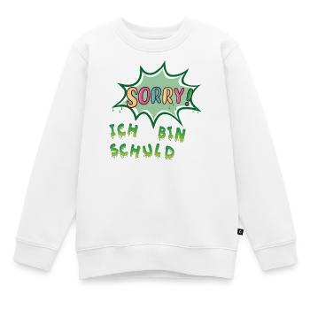 Sorry  Ich bin schuld - Kinder Premium Organic Sweatshirt - Weiß - Vorne - AI Model Kid Male (0cm)