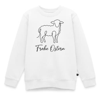 Frohe Ostern, Süßes Lämmchen Shirt, hoodie, tasche - Kinder Premium Organic Sweatshirt - Weiß - Vorne - AI Model Kid Male (0cm)