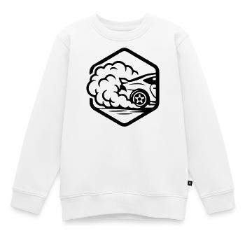 Vitesse automatique de l’essence - Sweat Premium enfant bio - blanc - Devant - AI Model Kid Male (0cm)