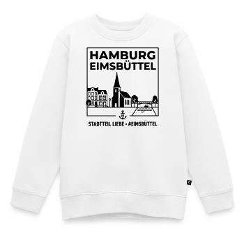 Hamburg Eimsbüttel - Kinder Premium Organic Sweatshirt - Weiß - Vorne - AI Model Kid Male (0cm)