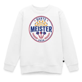 Champion de fléchettes 2026, Maillot gagnant, sweat à capuche, casquette, sac - Sweat Premium enfant bio - blanc - Devant - AI Model Kid Male (0cm)