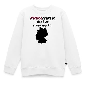 PROLLitiker Politik Politiker Wahl Partei Geschenk - Kinder Premium Organic Sweatshirt - Weiß - Vorne - AI Model Kid Male (0cm)