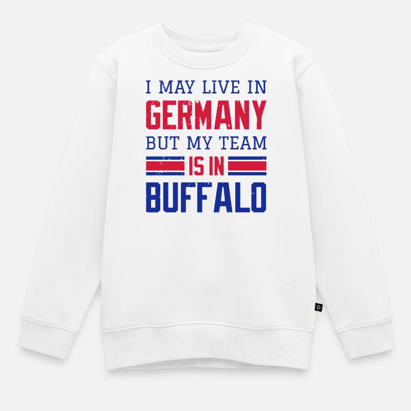 Buffalo - Kinder Premium Organic Sweatshirt - Weiß